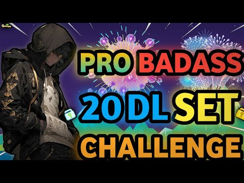 SPECIAL 20 DLS PRO BADASS SET CHALLENGE (NEW SET!!) | Growtopia - Set Challenge #482