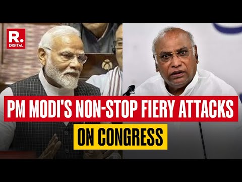 6 Minutes of PM Modi Frying Congress in Rajya Sabha