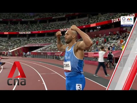 Italy's Lamont Marcell Jacobs wins gold at men's 100m in Tokyo Olympics Italy's Lamont Marcell Jacobs wins gold at men's 100m in Tokyo Olympics