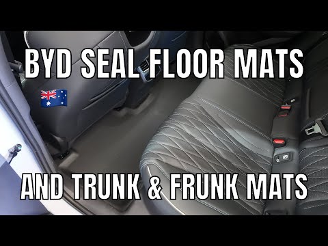 BYD Seal Accessories Part 2: Floor Mats Boot Trunk Mats Frunk Mats