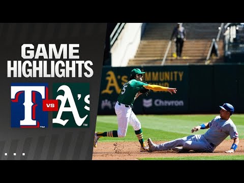 Rangers vs. As Game Highlights (9/26/24) | MLB Highlights