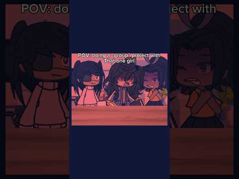 •doing a GROUP project✌️💔• #gacha #groupproject #gachalife #meme #shorts #idk #yeh