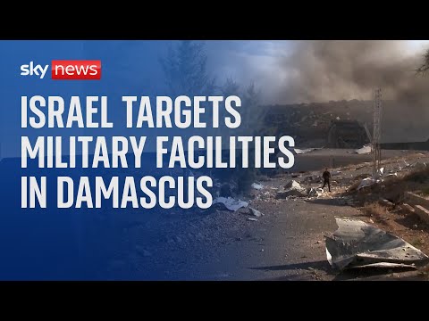 Israeli airstrikes hit military facilities in Damascus