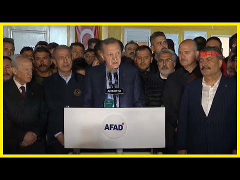 Cumhurbaşkanı Erdoğan deprem bölgesinde konteyner kent ziyaretinde konuştu