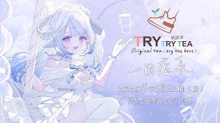 【#薬袋アルマ生誕祭2025 】試試茶一日店長！穴穴大家炎炎夏日不辭勞苦來找艦長跟小奴妹玩兒💙【薬袋アルマ／Vtuber】