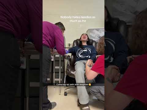 People’s fear of injection is a biological instinct😰😭#injection #funny #fyp #hospital #fear