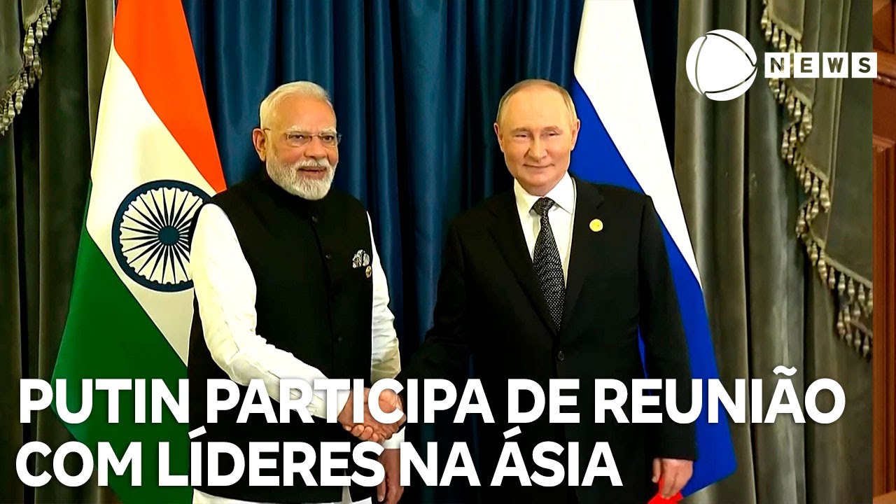 Putin participa de reunião com líderes da China e Índia