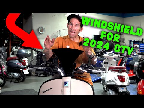 Cuppini Windshield Options That Will Fit the New 2024- Vespa GTV 300 HPE