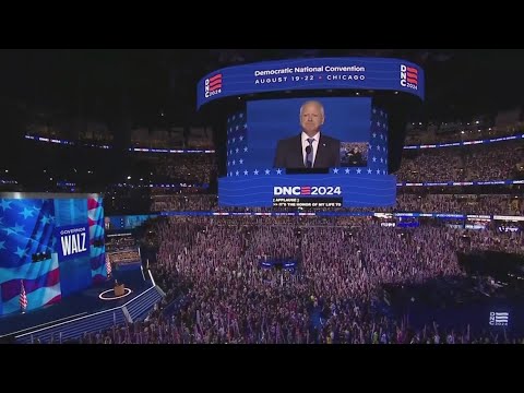 Tim Walz introduces himself to nation after Bill Clinton tears into Trump, Oprah surprise appearance