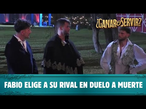 Fabio elige a su rival en duelo a muerte | ¿Ganar o Servir? | Canal 13