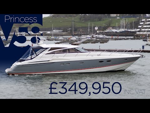 2003 Princess V58 'Wazaloo' FOR SALE NOW in Plymouth, UK