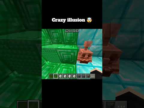 crazy illusion 🤯 #minecraft #trending #shorts #ytshorts #like #subscribe