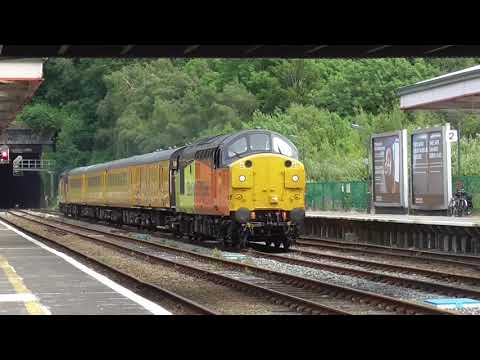 Colas Railfreight Class 37057 & 37116 TnT Network Rail PLPR At Bangor 17/06/2021 | I Like Transport