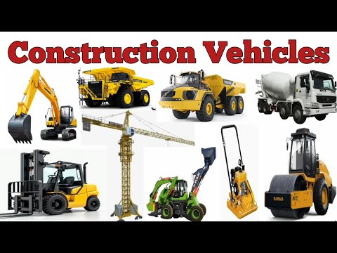 Vehicle Name in Hindi and English | Construction Vehicles Name | vehicles used for construction