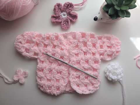 How to Crochet Petite Cardigan Trellis Pattern