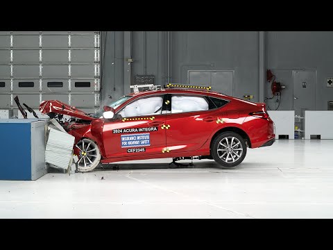 2024 Acura Integra updated moderate overlap IIHS crash test