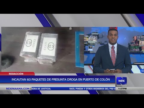 Incautan 60 paquetes de presunta droga en Puerto de Colo?n
