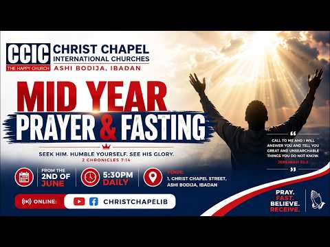 PRAYER & FASTING || 8TH OF JUNE 2026