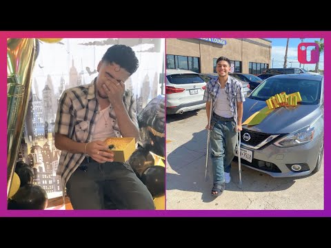 Son Fights Back Tears When Mom Surprises Him With First-Ever Car