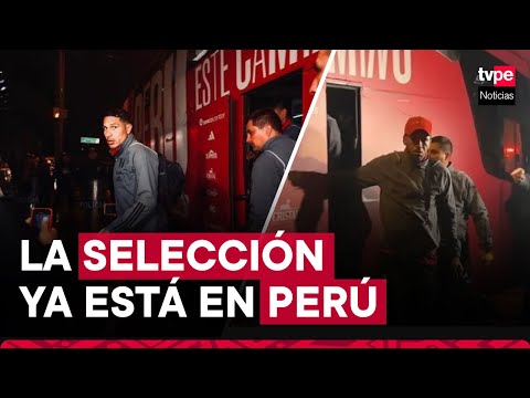 Selección Peruana llega a Lima tras empate con Paraguay