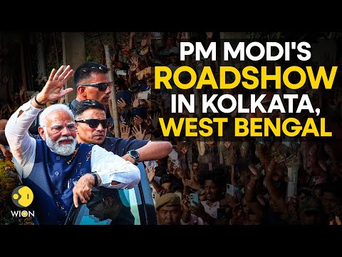 PM Modi LIVE: PM Modi's roadshow in Kolkata, West Bengal | Lok Sabha Election 2024 | WION LIVE