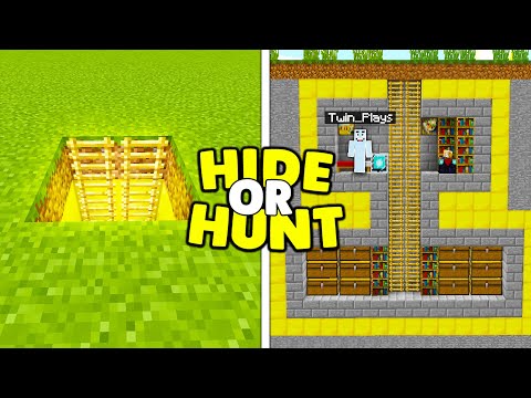 A Minecraft Player was LIVING in MY SECRET UNDERGROUND BASE! (Hide or Hunt)