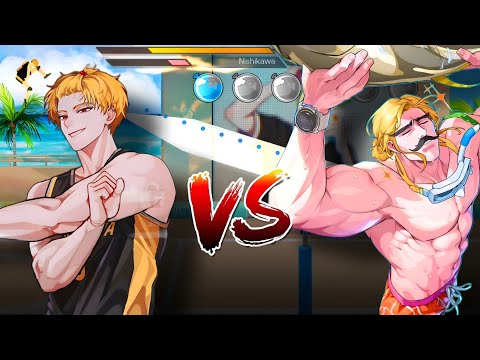 Nishikawa vs Dave Water fight. || The spike cross