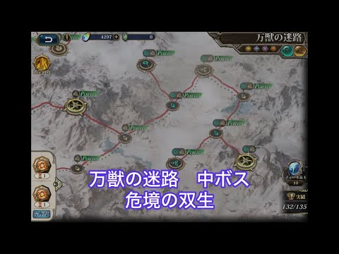 【ランモバ 】万獣の迷路 中ボス 危境の双生
