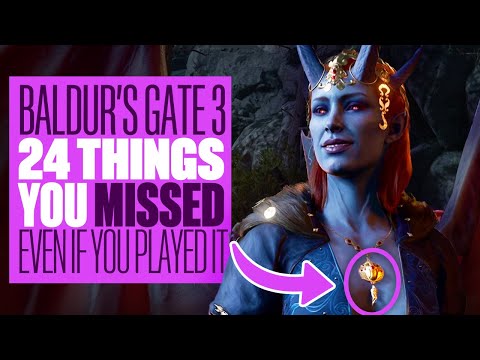 24 Things In Baldur's Gate 3 You Missed (Even If You Played It) - BALDUR'S GATE 3 SECRETS + DETAILS
