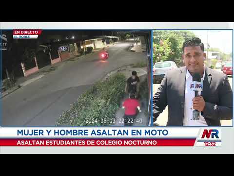 Cae pareja sospechosa de cometer casi 40 asaltos en moto a muchachas en Puntarenas