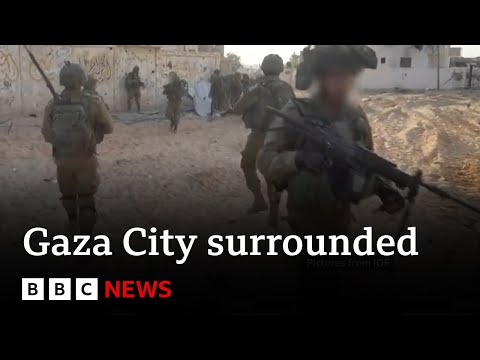 Gaza ground war:  Israeli troops surround Gaza City - BBC News