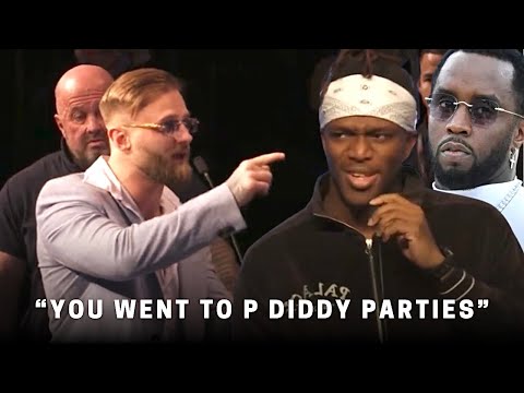 KSI ACCUSED OF ATTENDING P DIDDY PARTIES BY UNKNOWN MAN IN SUIT | TILL TAYLOR PRESS CONFERENCE