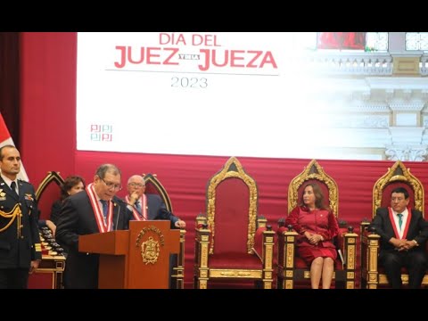 Presidenta Boluarte participa de ceremonia del Poder Judicial por el 'Día del juez y la jueza'