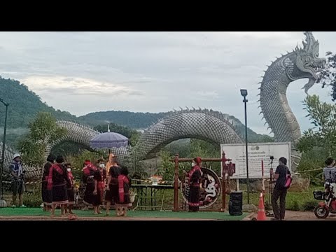 สด-รอชมเด็กๆรำ-หน้าลานองค์พญาน สด-รอชมเด็กๆรำ-หน้าลานองค์พญาน