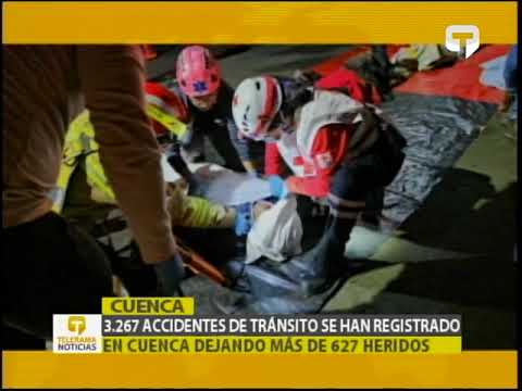 3.267 accidentes de tránsito se han registrado en Cuenca dejando más de 627 heridos