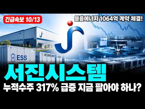 [<strong>서진시스템</strong> 주가전망] 올해 수주 8893억인데 주가는 반 토막, 숫자가 말하는 진짜 상황