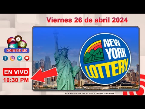 New York Lottery en vivo ?Viernes 26 de abril 2024 - 10:30 PM