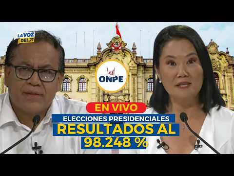 🔴 EN VIVO | RESULTADOS ONPE al 98% y además ¿MOVADEF azuza el sur?