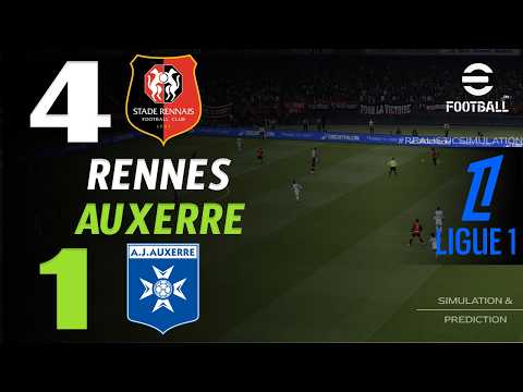 🔴 Résumé : Rennes vs Auxerre 4 - 1 | HIGHLIGHTS | Ligue 1 2026/27 – Simulation eFootball Pes21
