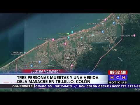 ¡Masacre! Tres miembros de una familia son asesinados en aldea Puerto Rico, Trujillo, Colón