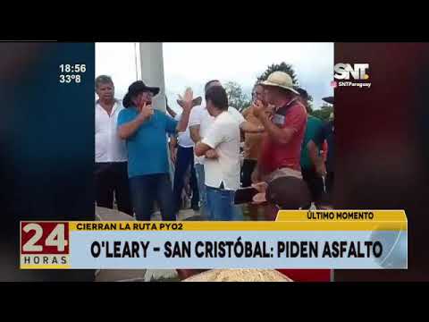 Pobladores de O'leary y San Cristóbal piden asfalto