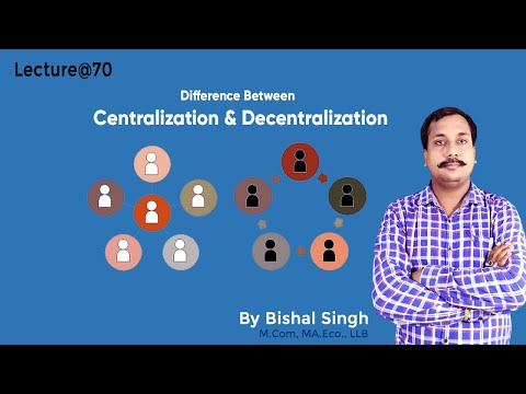 Difference Between Centralization & Decentralization-Business Management-Lecture@70 By Bishal Singh