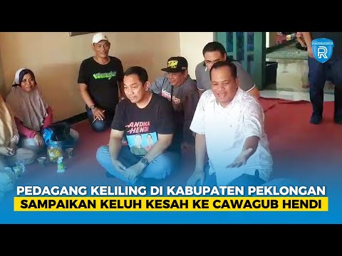 Pedagang Keliling di Kabupaten Peklongan Sampaikan Keluh Kesah ke Cawagub Hendi