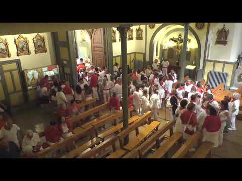 DIA DE SAN FERMIN , PROCESION  Y MISA