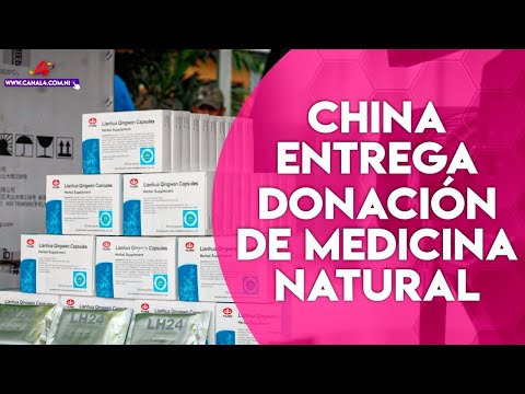 China entrega donacio?n al MINSA, de cápsulas a base de plantas naturales de medicina tradicional