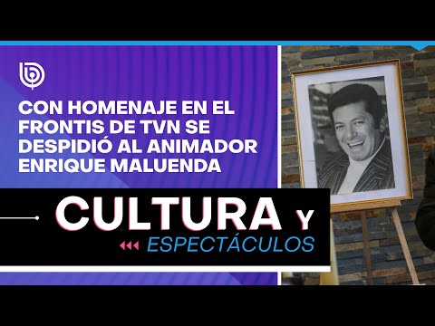 Con homenaje en el frontis de TVN se despidió al animador Enrique Maluenda