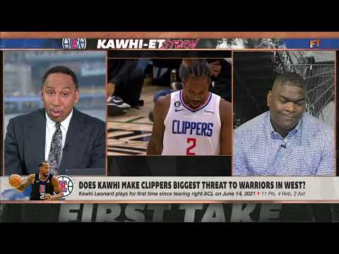 Stephen A.: The Clippers are the biggest threat to the Warriors! | First Take video clip