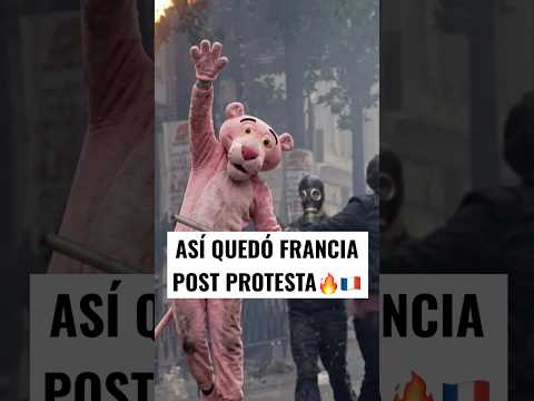 DESTRUYERON TODO 🚨💰🇫🇷 Un héroe <strong>en</strong> las Protestas <strong>en</strong> Francia #protestas #manifestaciones