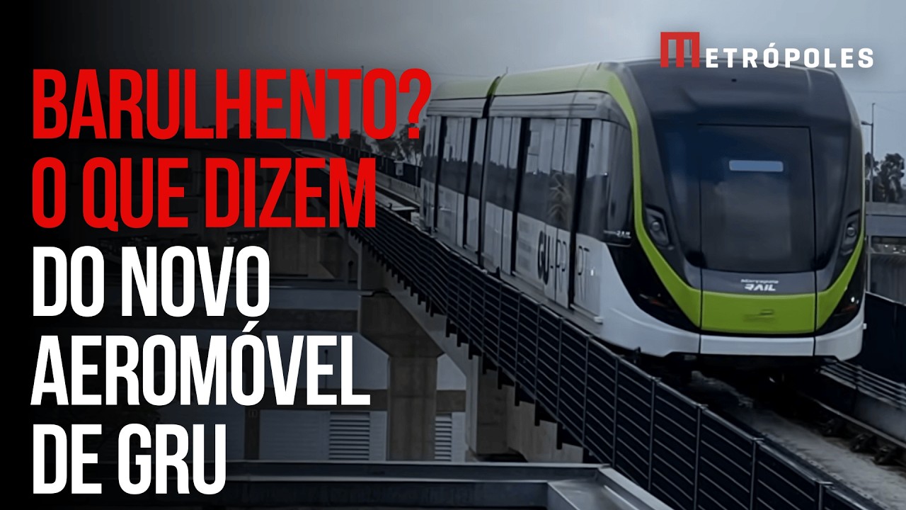 Passageiros notam ruído elevado no aerotrem de Cumbica, em São Paulo