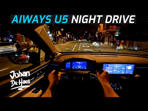 AIWAYS U5 204 HP NIGHT POV TEST DRIVE & DEMO LIGHTS